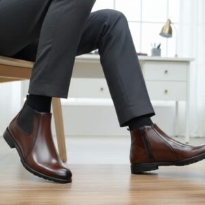 Polished Chelsea Boot Chocolate